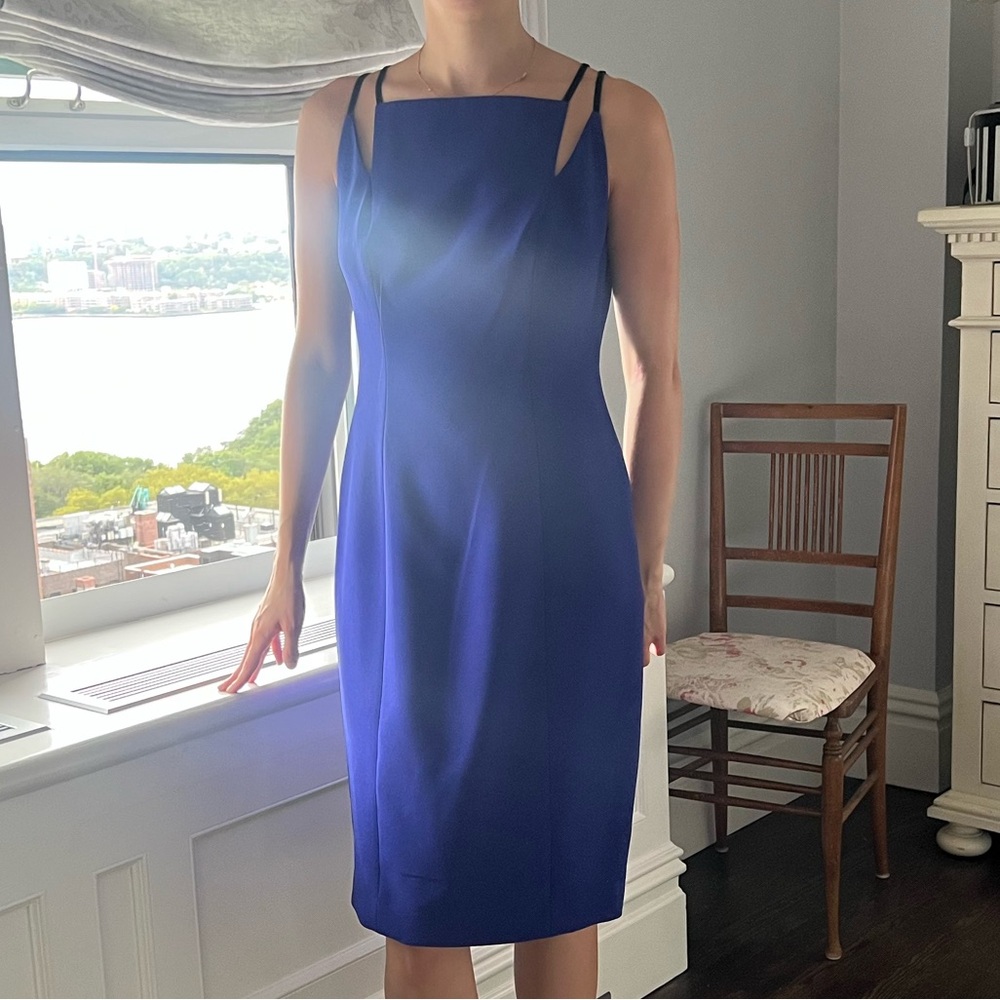 NWT Elie Tahari Royal Blue Midi Dress